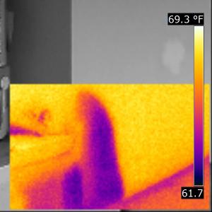 Houston Home Inspection Infrared Thermal Image Water Leak-6 (IR)